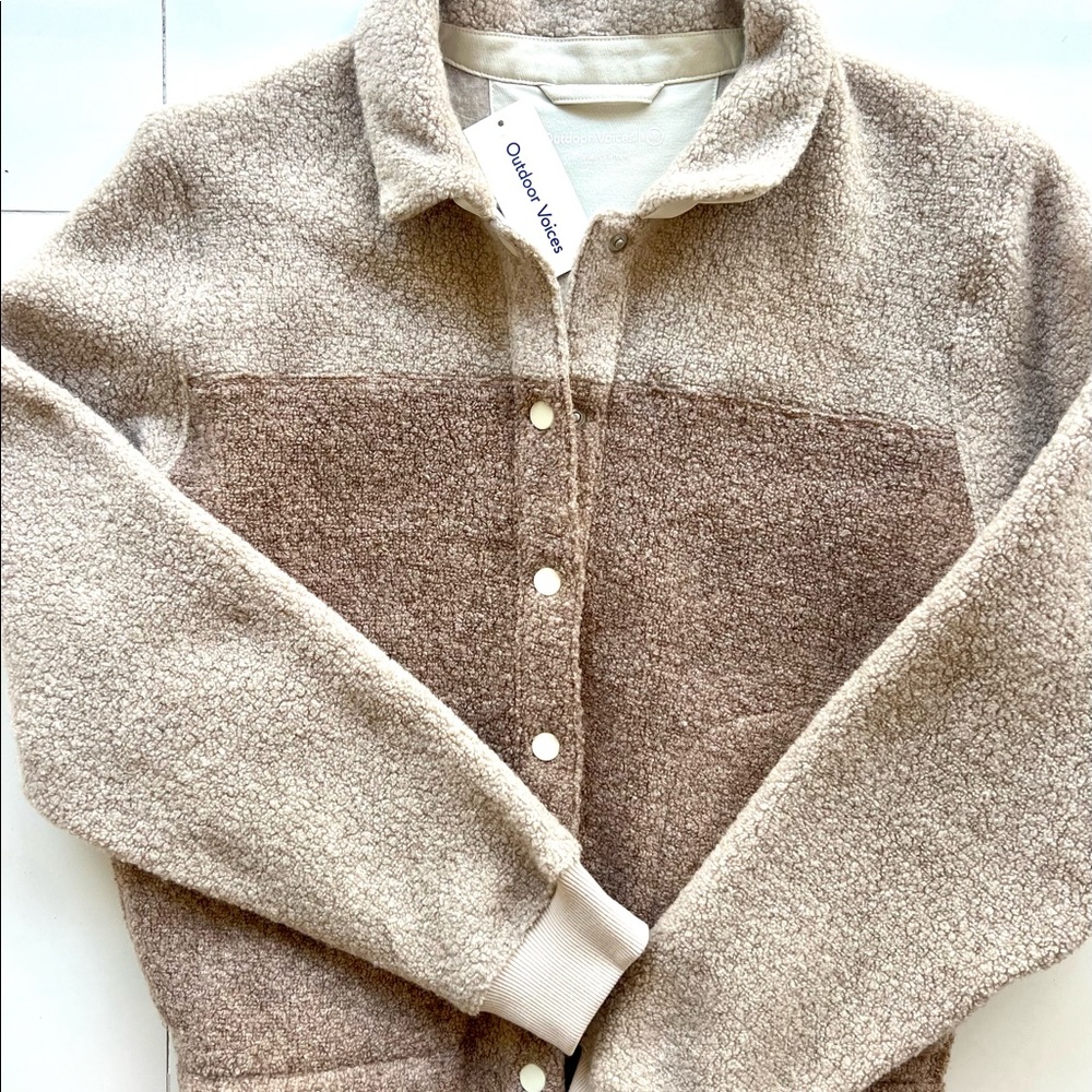 NWT Outdoor Voices Megafleece Bomber